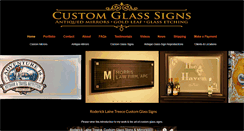 Desktop Screenshot of customglasssigns.com