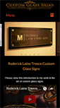 Mobile Screenshot of customglasssigns.com
