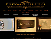 Tablet Screenshot of customglasssigns.com